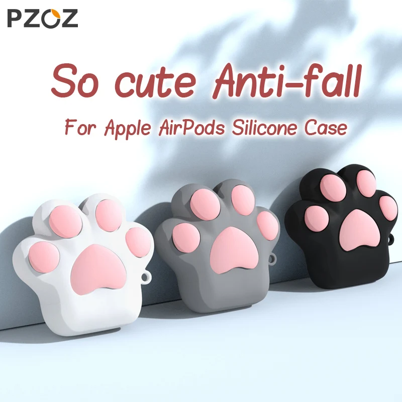 Чехол PZOZ для airpods мягкий силиконовый чехол наушников Air Pods pods ударопрочный Apple