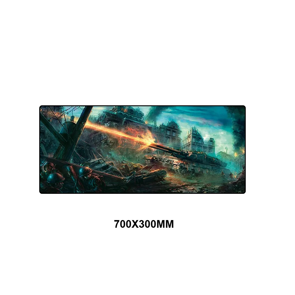TKSJ-021 World of Tanks коврик для мыши большой Противоскользящий геймерский игровой коврик для мыши Keyborad коврик для мыши для ноутбука водонепроницаемый коврик для мыши защита стола - Цвет: TKSJ-021