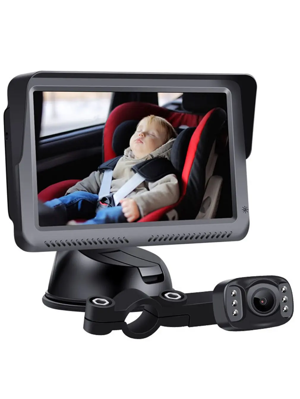 

Kid Monitoring Device Portable Lightweight Rotatable Universal Simple And Clear USB Charging Vehicle