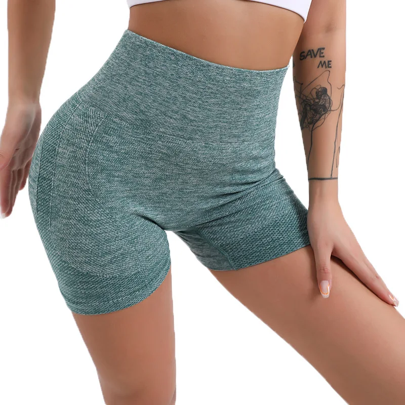 Однотонные спортивные Леггинсы с высокой талией женские сексуальные бесшовные