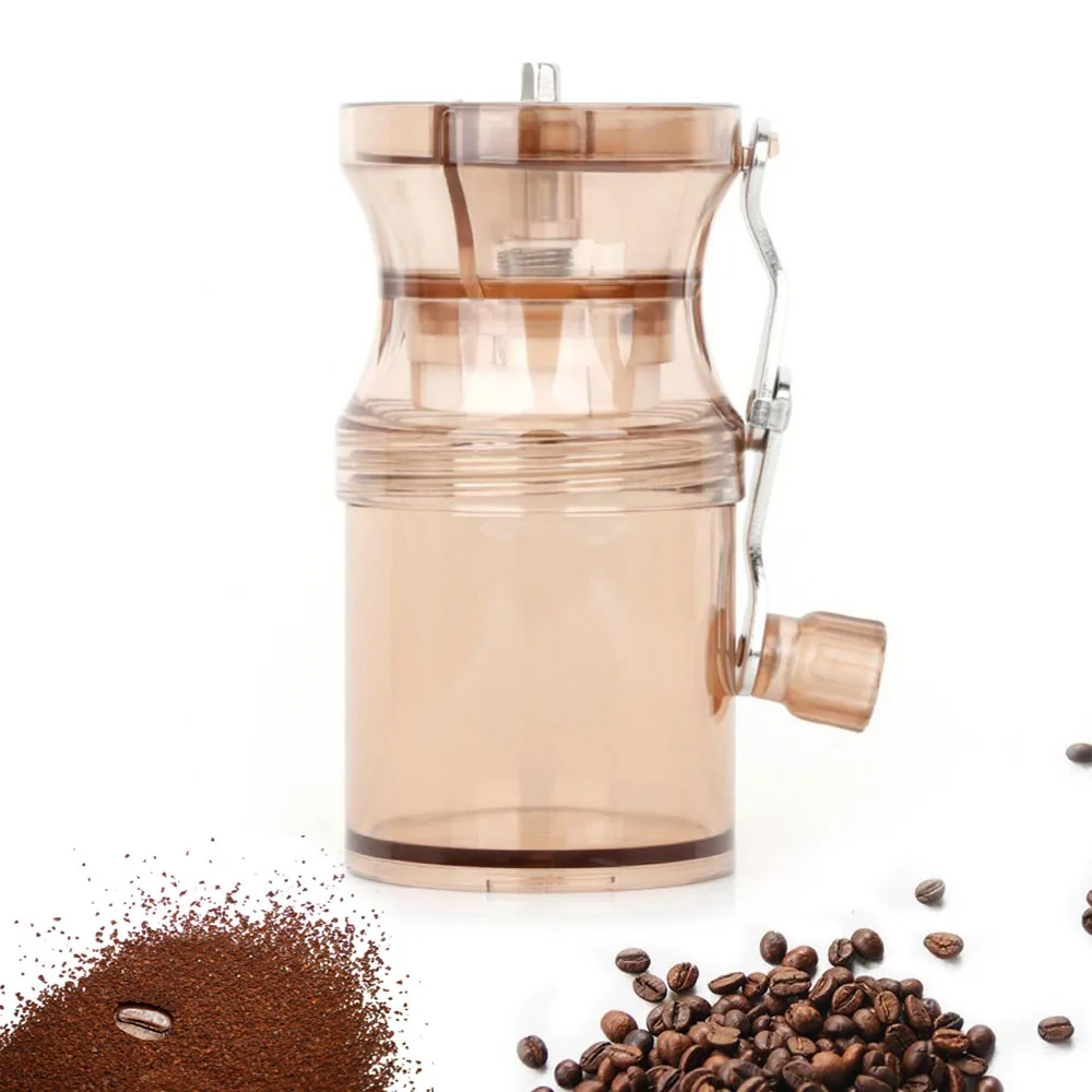 

Manual Ceramic Burr Coffee Grinder with Fortified Glass Storage Jar Durable Cafe Bean Mill Coffee Maker Kitchen Tools