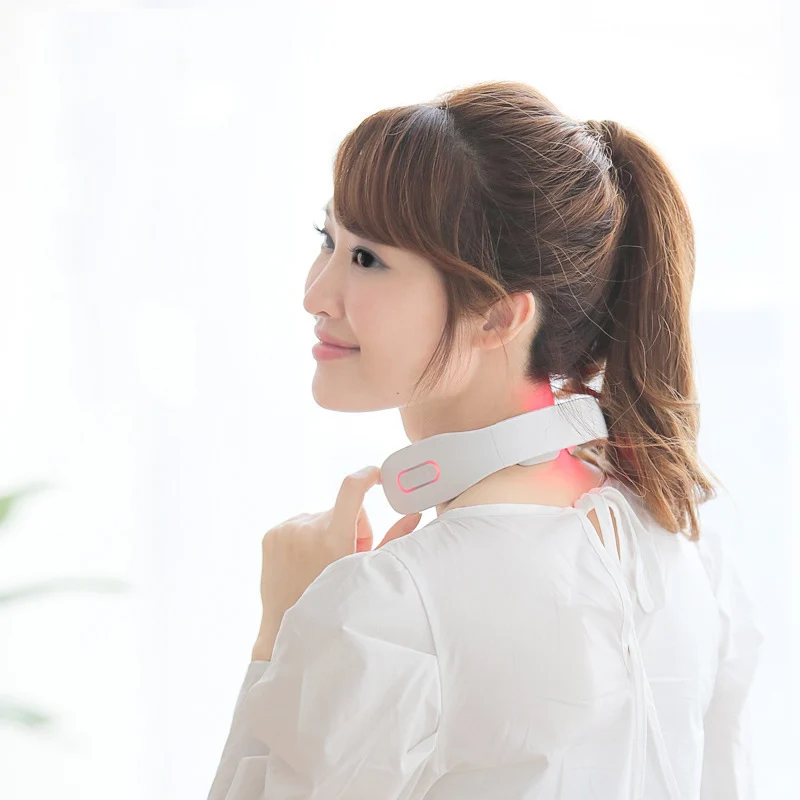 Электрический беспроводной массажер для шеи и плеч шиацу импульсный спины умный