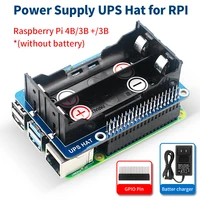 raspberry pi ups power supply module gpio pin 5v power supply stable current output hat for raspberry pi 4b3b3b no battery