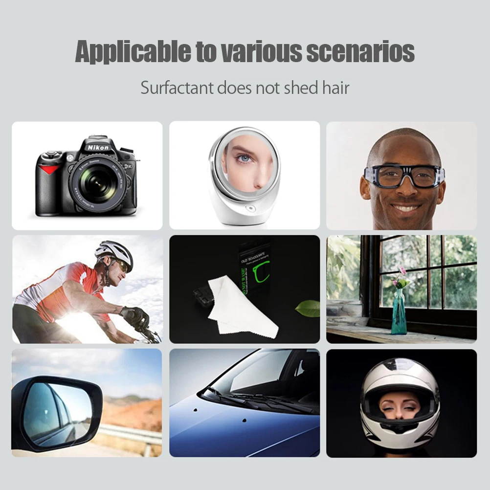 

5pcs 14.7*14.7cm suede Anti Fog Wipes for car window Glasses Reusable Suede Defogger Cloth for Eyeglasses Swimming Goggles