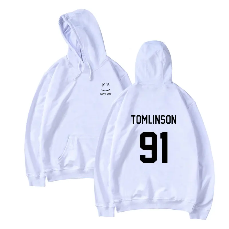 

2020 Hoodies Miss You Louis Tomlinson 91 Hoodie Men Women Fashion Sweatshirts Hip Hop Hoodies Smiling Face Hoodies Boys/girls 3D