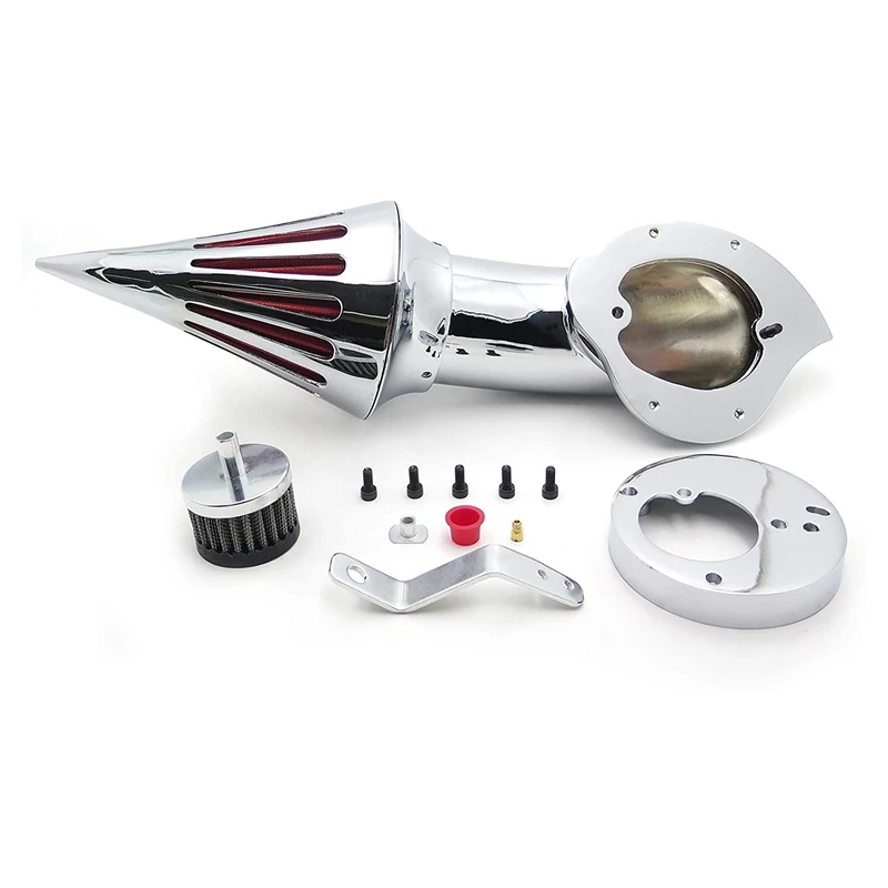 

Chrome Air Cleaner Intake Filter Kit for Honda Vtx1300 Vtx 1300 1986-2012 Accessories