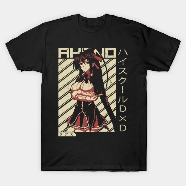 Мужская футболка Akeno Himejima верхняя школа DxD Wifu аниме женская летние хлопковые