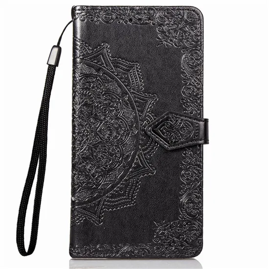 Black Xiaomi Redmi Note 8 чехол 3D цветок Мандала узор кожаный бумажник Флип чехол на для xiaomi Redmi Note 8 note8 Pro чехол обложка сумка телефона - Цвет: Black