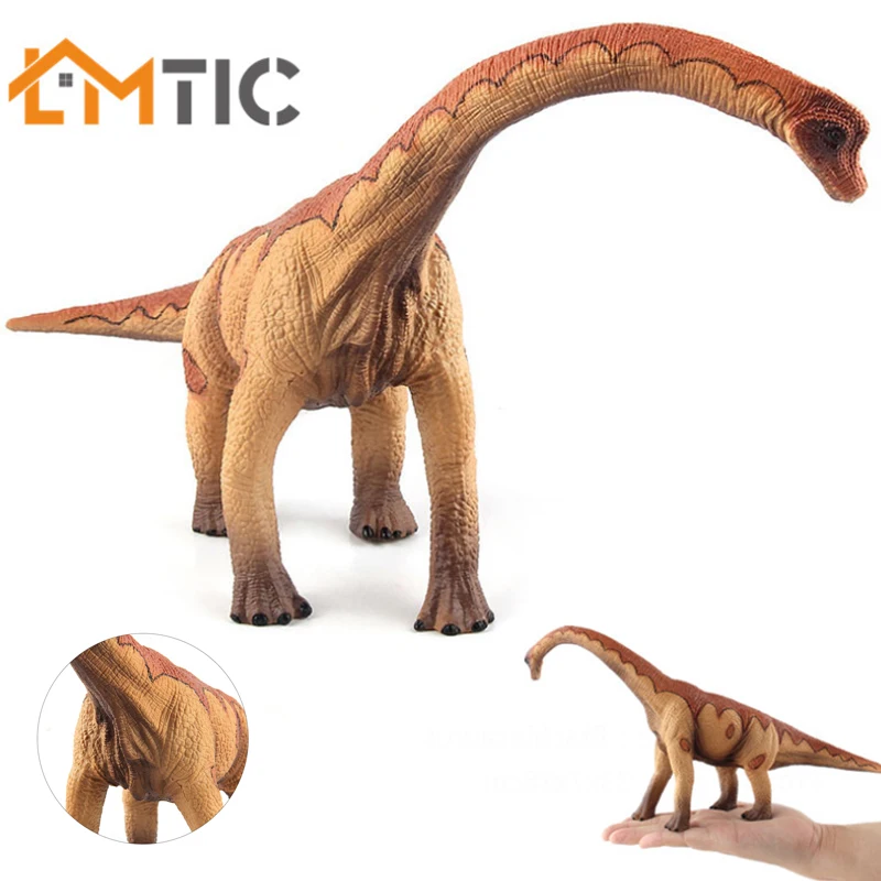 

Pvc Big Jurassic Dinosaur Simulation Toy Brachiosaurus Soft Figures Hand Painted Animal Model Toy for Children Dinosaur Toy Gift