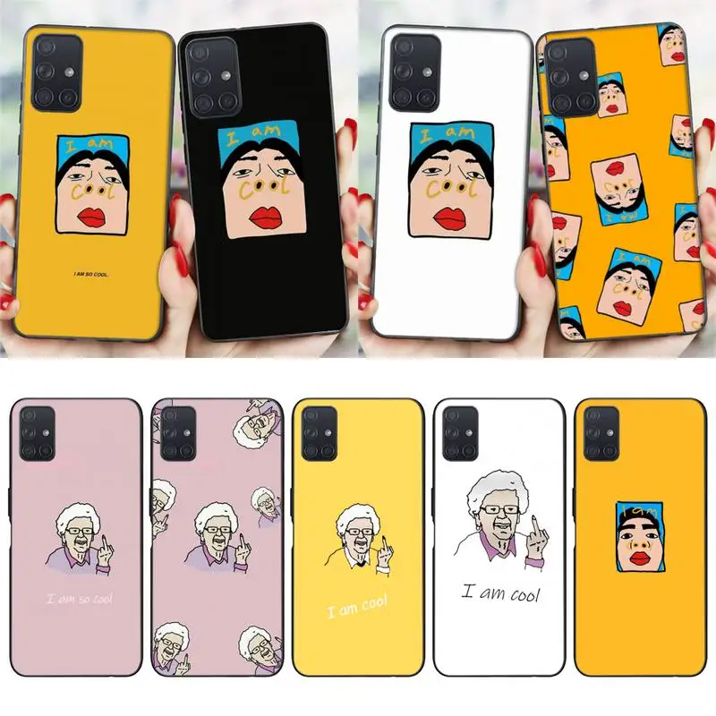 

I am cool Phone Case For Samsung Galaxy S20 21 Note10 20 A30 50 70 71 Plus Ultra