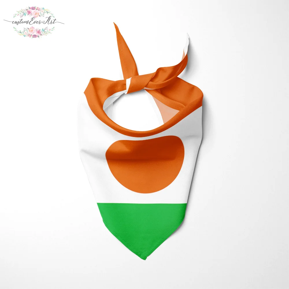 В Флаг Нигера Собака Бандана Большие Ошейники для шарф бандана животных собаки