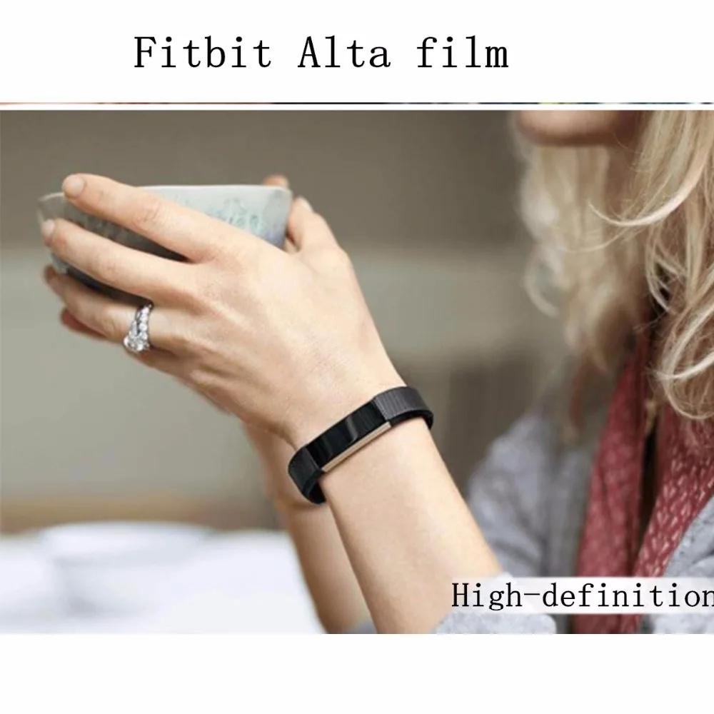 Полная крышка прозрачная защитная пленка для экрана Fitbit Alta HR Браслет ультра