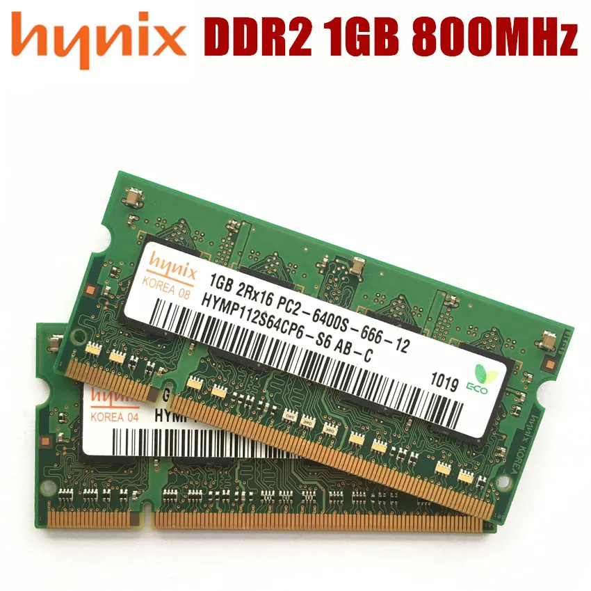Hynix чипсет DDR2 4 Гб 2 1 ГБ PC2 6400S оперативная память для ноутбука 4G 2G 1G 800 МГц