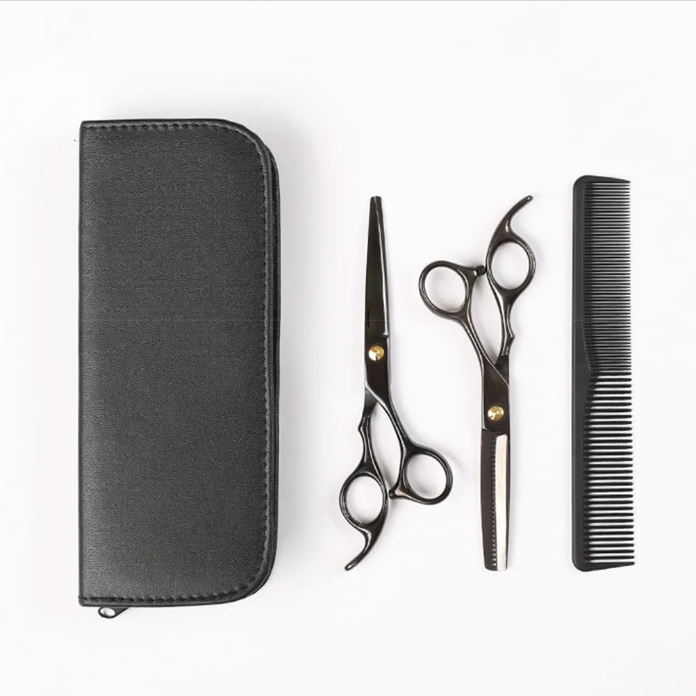 

5pcs of One Set Professional Scissors Hairdressing Scissors Thin Teeth Scissors Haircut Scissors With Box for Home Salon Baber