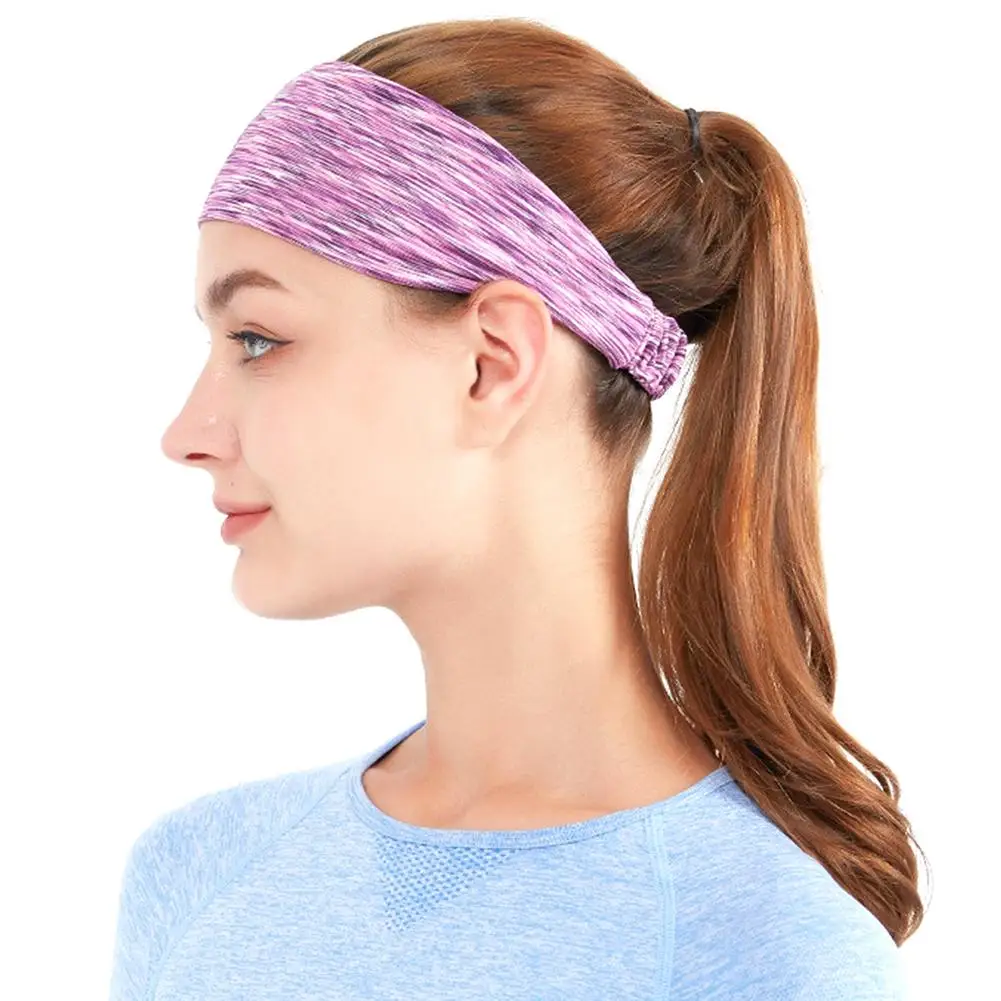 Повязка на голову поглощающая пот дышащая эластичная повязка для фитнеса бега и
