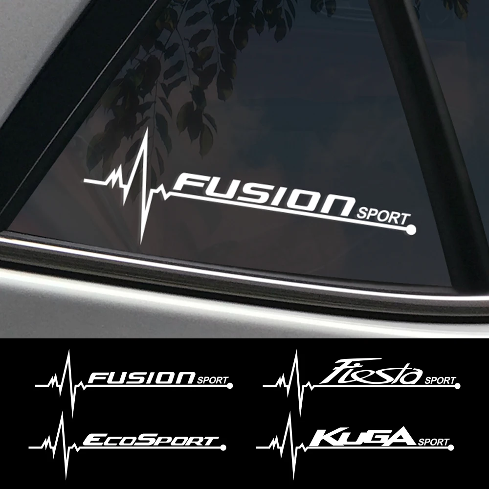Наклейки на боковые окна автомобиля 2 шт. для Ford Fiesta Mondeo Fusion Explorer Escape Shelby Edge Ecosport Kuga