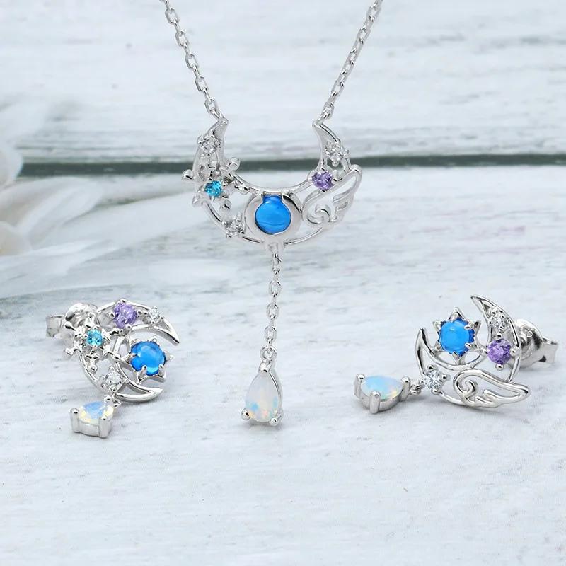 Серьги с волшебной картой &quotСакура&quot сердце для девочки переменчивая Сакура