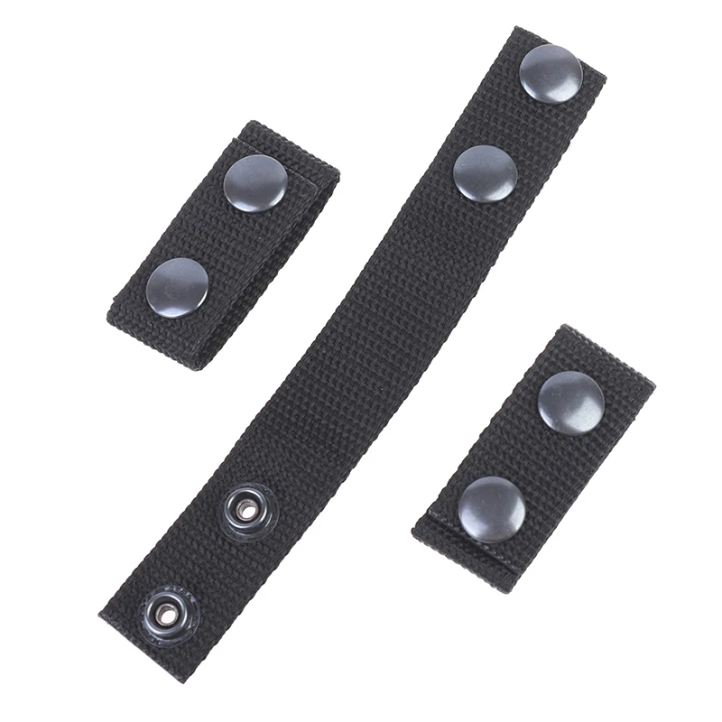 

4Pcs/Set Tactical Belt Buckle Military Accessory Double Snaps Nylon Tactical Belt Loop Holder Keeper