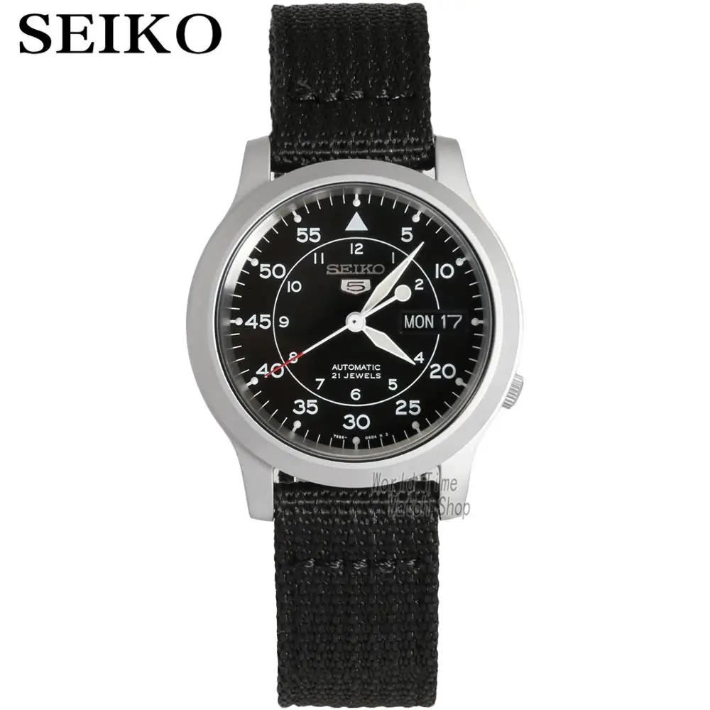 SNK809K2-A Seiko часы мужские 5 автоматические часы люксовый бренд водонепроницаемые спортивные мужские часы набор мужские часы водонепроницаемые часы relogio masculino - Цвет: SNK809K2-A