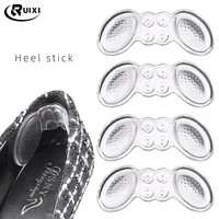 1 pairs soft gel butterfly heel stickers high heeled sticky invisible transparent anti dropping heel stickers shoes accessories