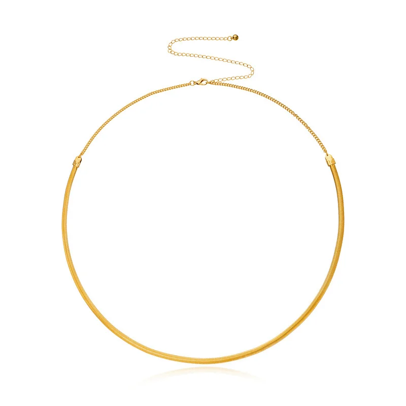

Vintage Boho Metal Choker Snake Chain Necklace for Women Hip Hop Gold Silver Color Collar Fashion Jewelry Gift