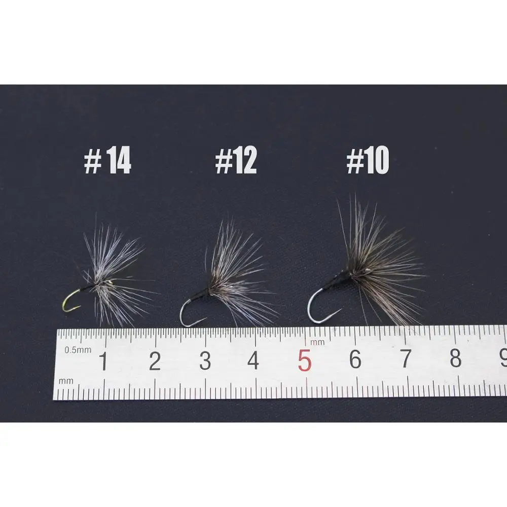 Tigofly 12 шт./лот 10 #12 #14 # Тенкара мухи кебари обратный нож сухая муха лосось форель