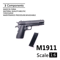 16 m1911 a1 gun model for 12 action figure plastic black soldier weapon toy