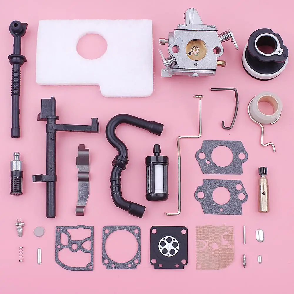 

Комплект для ремонта впускного коллектора карбюратора для бензопилы Stihl MS180 MS170 018 017 11301200608 1130 124, воздушный топливный фильтр, червячный редук...