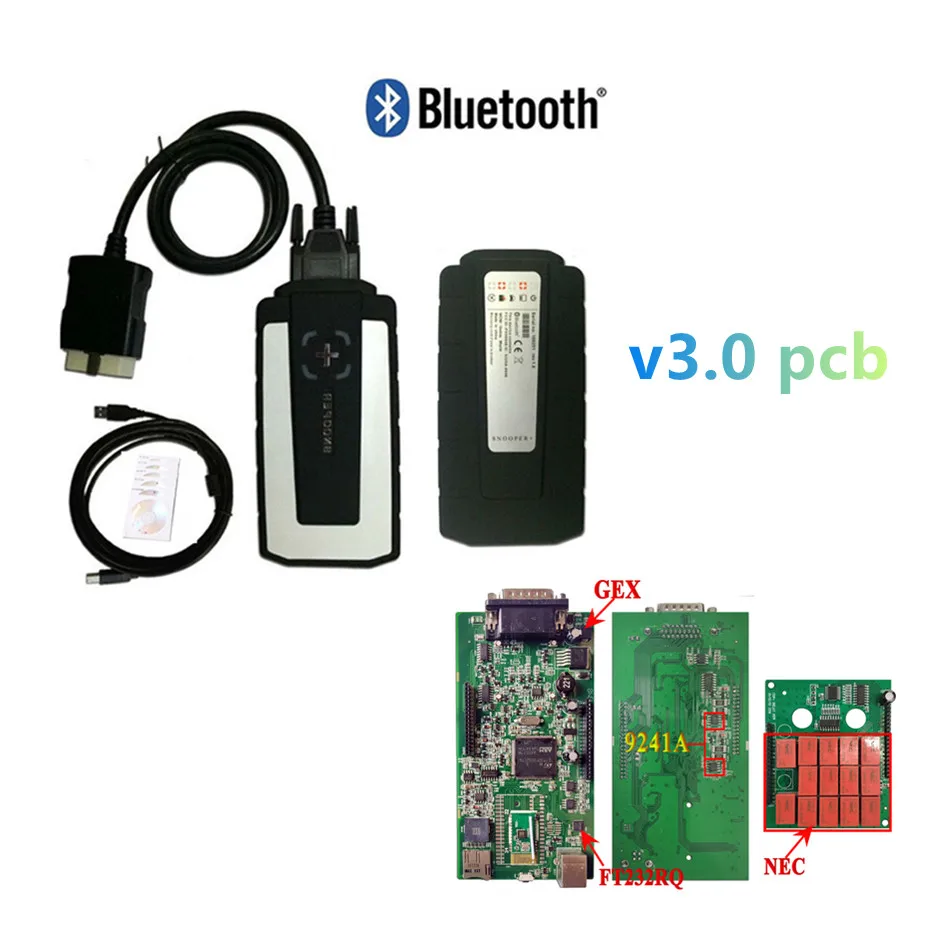 5 шт./лот DHL оригинального корпуса с bluetooth v5.008 R2/R5.012 keygen + v3.0 pcb для белобочка pro