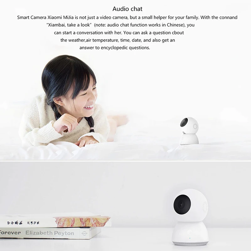Оригинальная смарт камера Xiaomi Mijia панорамная 1080P Full HD ночного видения Видеокамера