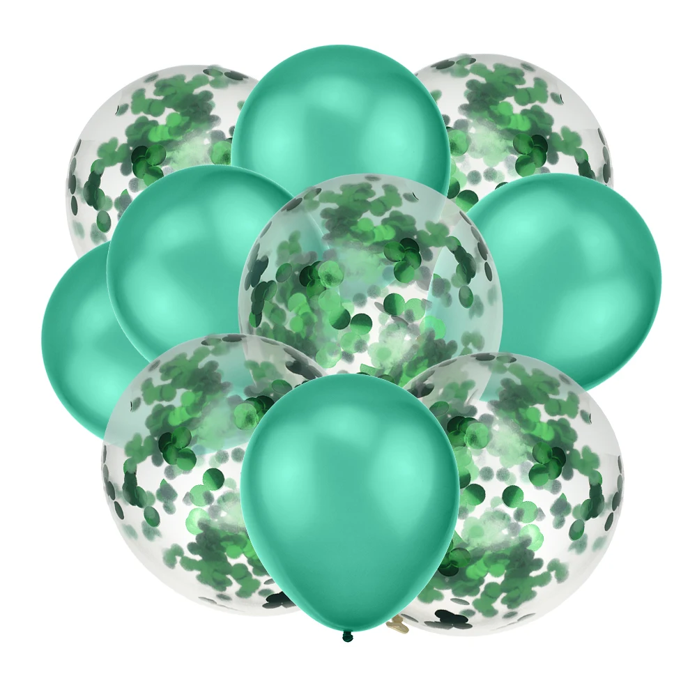 10 шт. 12-дюймовые латексные воздушные шары и цветные конфетти украшения для дня