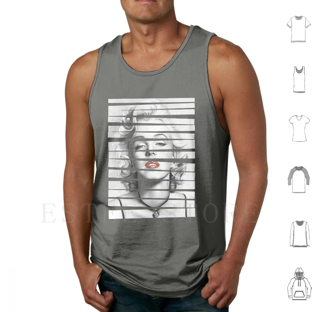 

Marilyn Monroe Tank Tops Vest Sleeveless Marilyn Monroe Celebrity Star Up Model Beautiful Pretty One Wife Actress Sexy