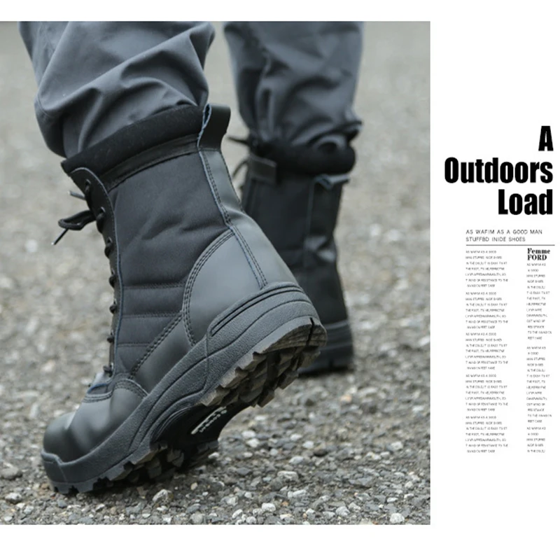 

Men's tactical military boots, special forces non-slip anti-collision shoes, desert combat military boots, outdoor hiking boots