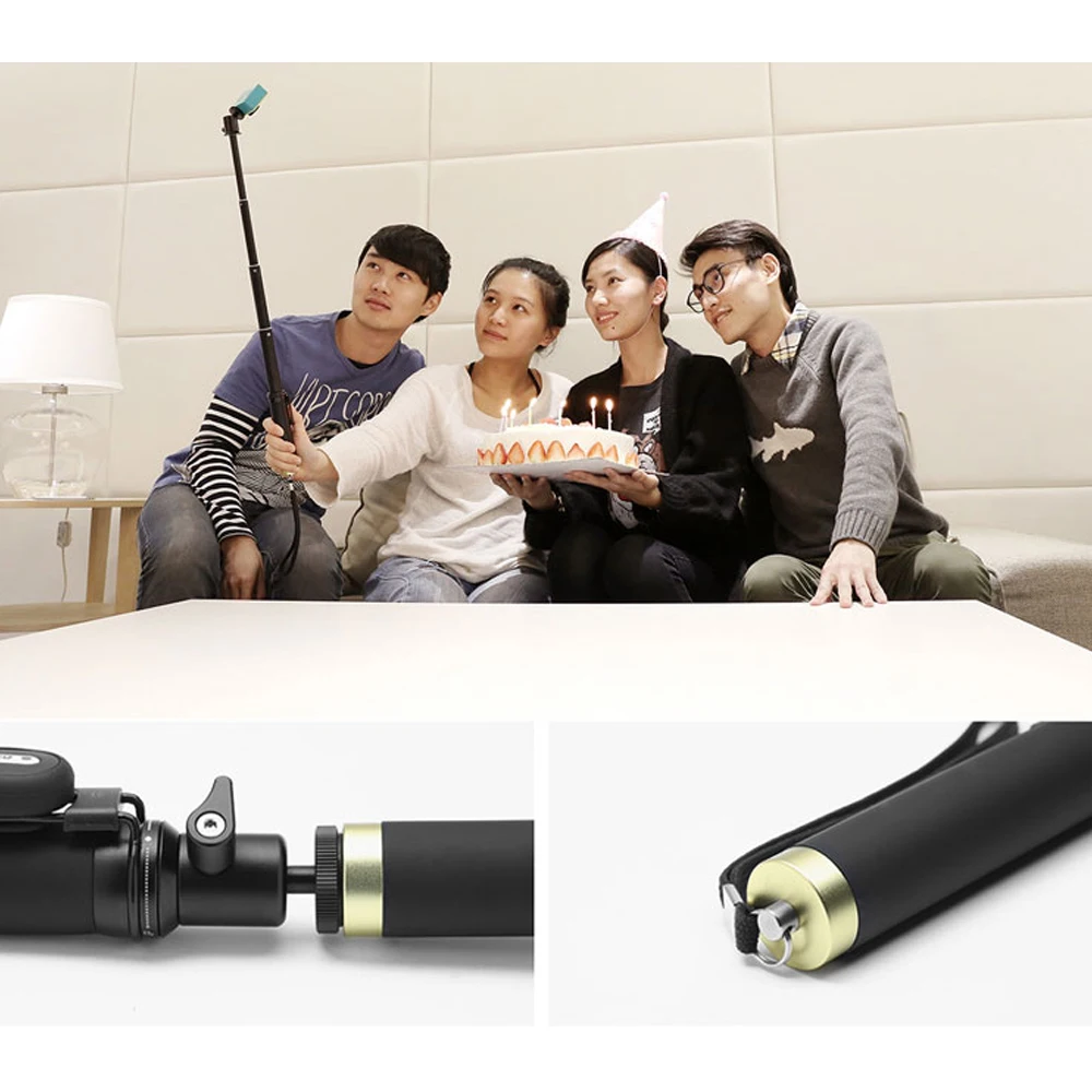 Беспроводная селфи Палка с дистанционным управлением по Bluetooth монопод для Xiaomi Yi