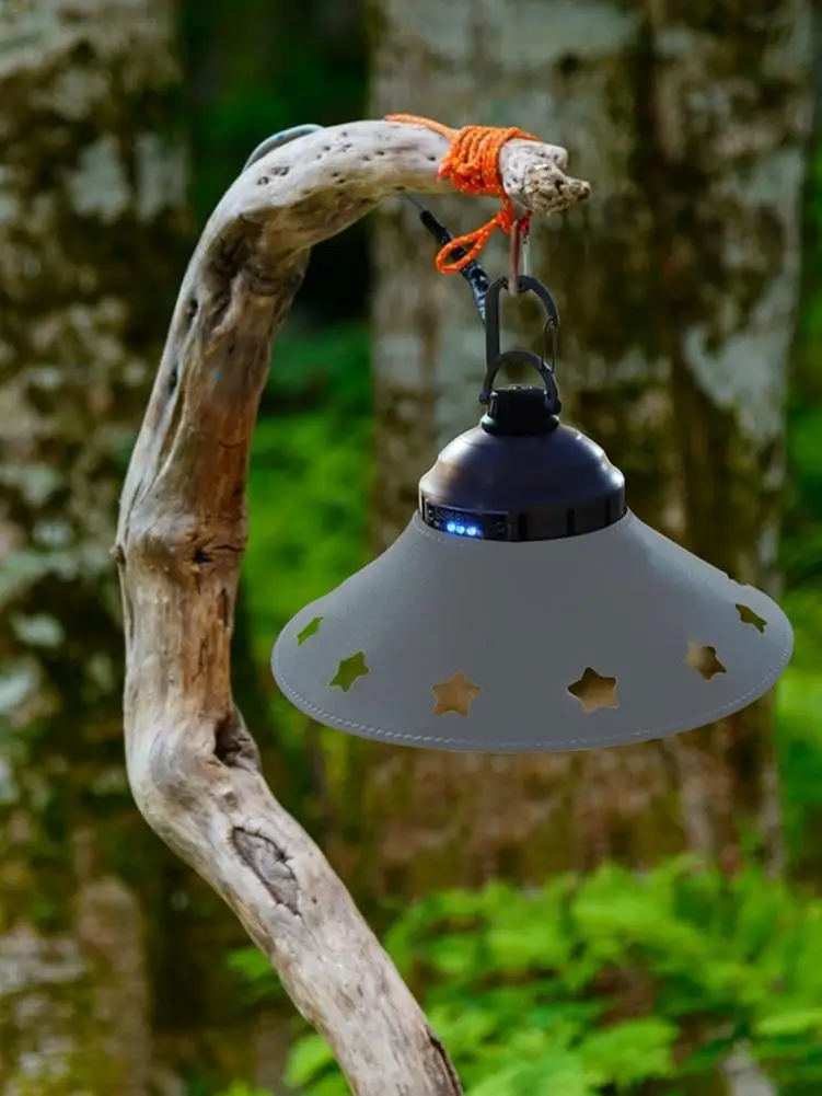 Абажур кожаный с отверстиями для светильников стильный Теплый светильник в