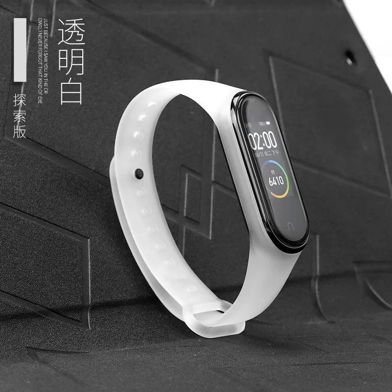 Браслет для Xiaomi mi Band 4 3 ремешок для спортивных часов Силиконовый браслет для Xiaomi mi Band 3 Аксессуары mi band 3 браслет - Цвет ремешка: clear