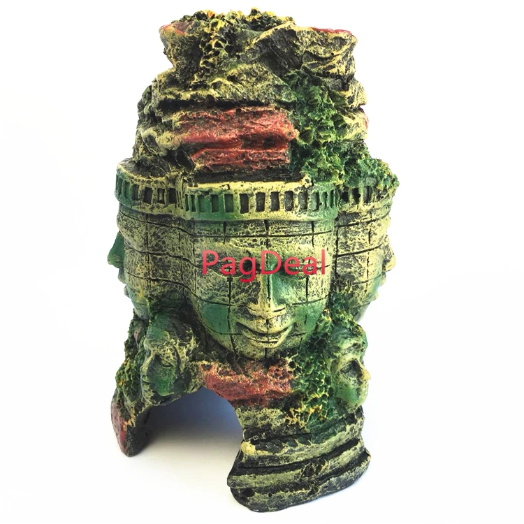 Аквариумные украшения статуя Будды экзотическая среда древняя каменная голова