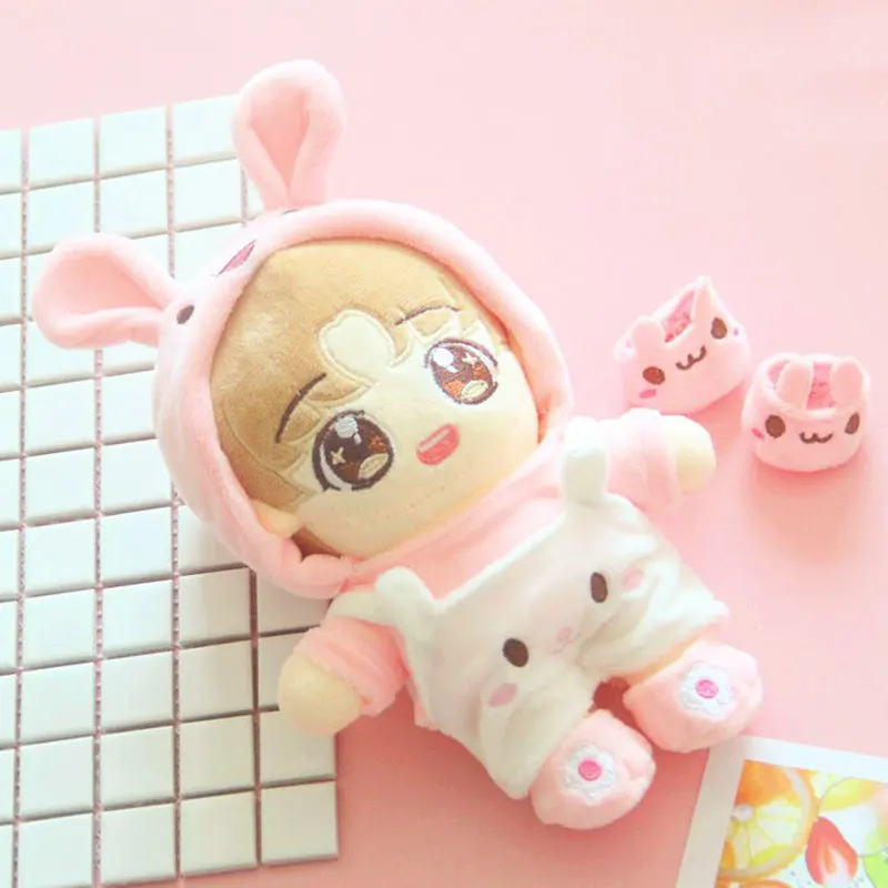 Одежда с кроликом, штаны, 20 см, костюм, 20 см, одежда для малышей, exo love bean, кукла, шляпа, обувь, кукла, аксессуары для кукольной одежды