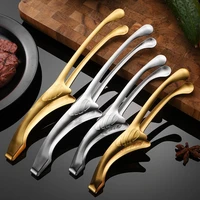 1pcs fashion food clip barbecue clip eco friendly heat resistant long handle stainless steel grilling food clip for home decor