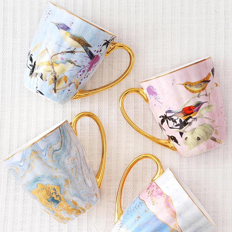 Кружка в европейском стиле из костяного фарфора креативная керамическая кружка