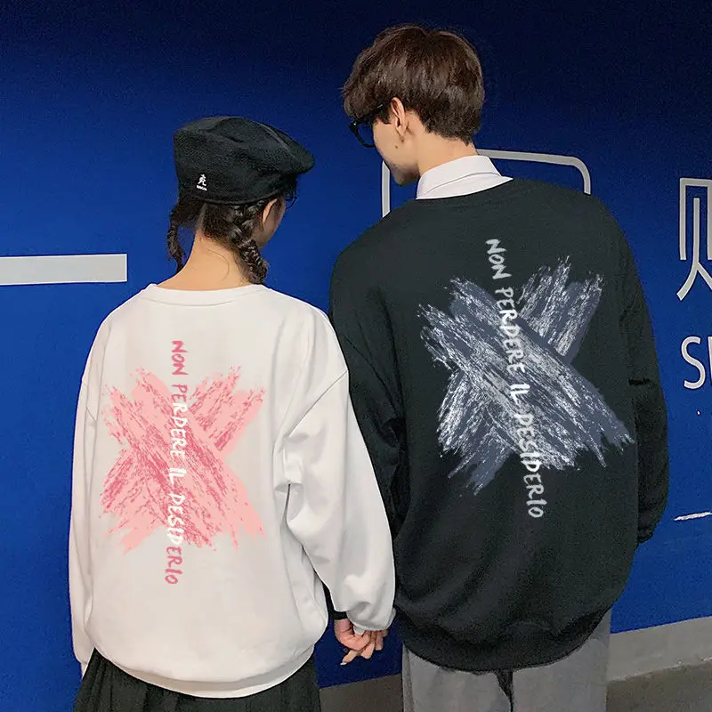 

Lovers' long sleeve sweater in autumn and winter