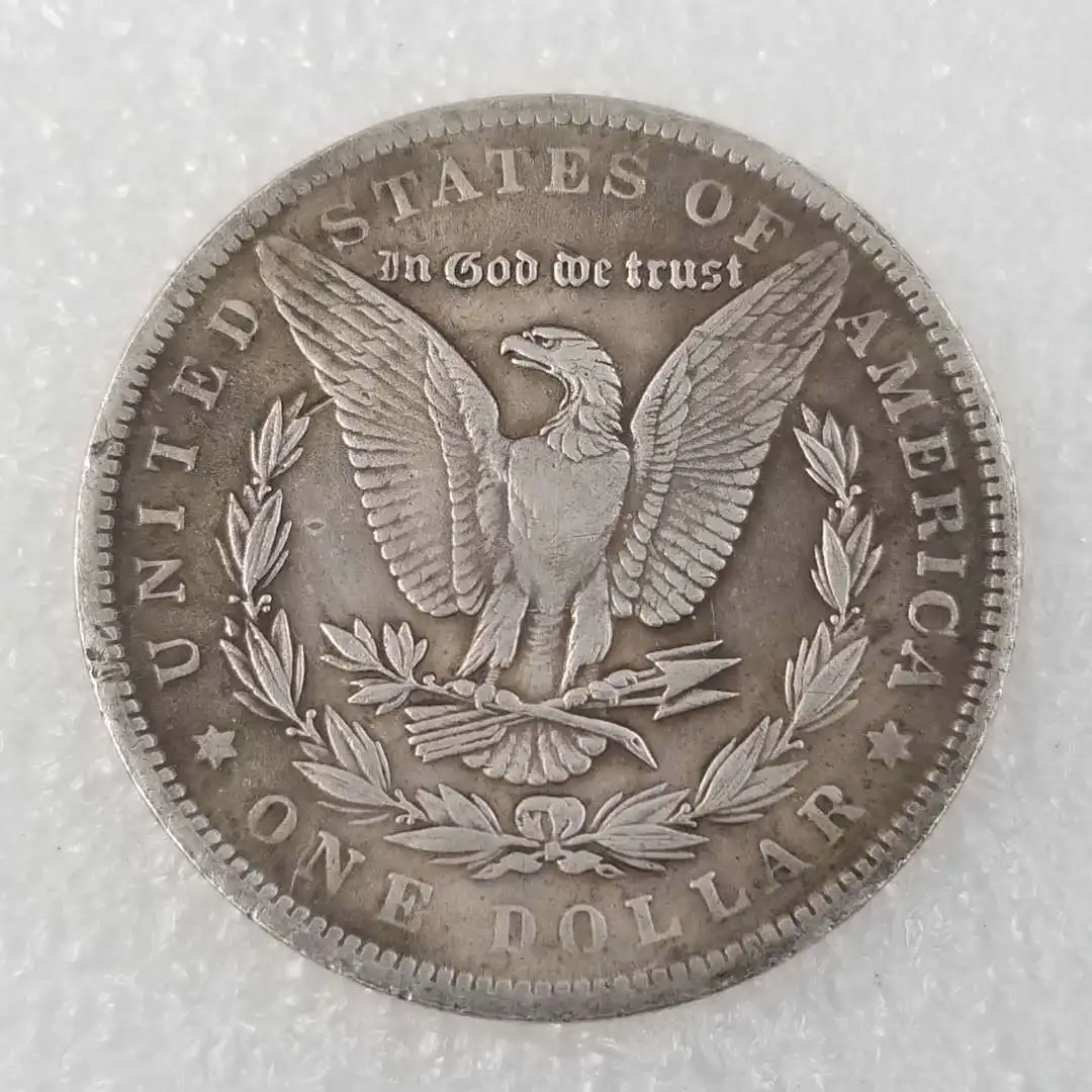 2 шт. 1880 Американский Морган памятная монета Золотая с позолотой монеты 1