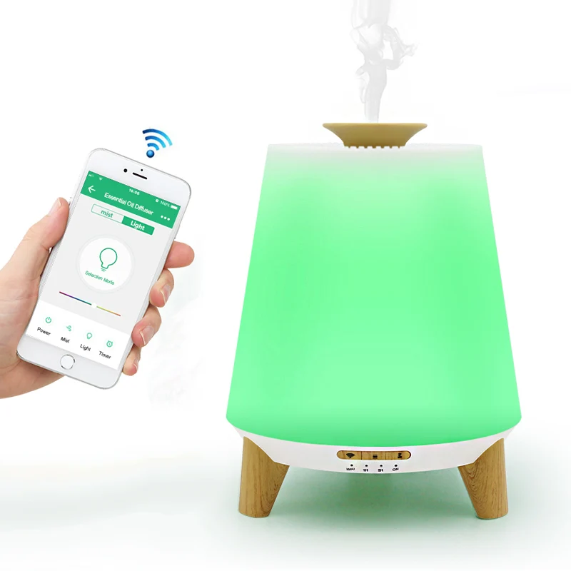 GRTCO увлажнитель воздуха масло Арома диффузор работать с Amazon Alexa интеллектуальное приложение или Bluetooth с музыкальным динамиком ночные светильники