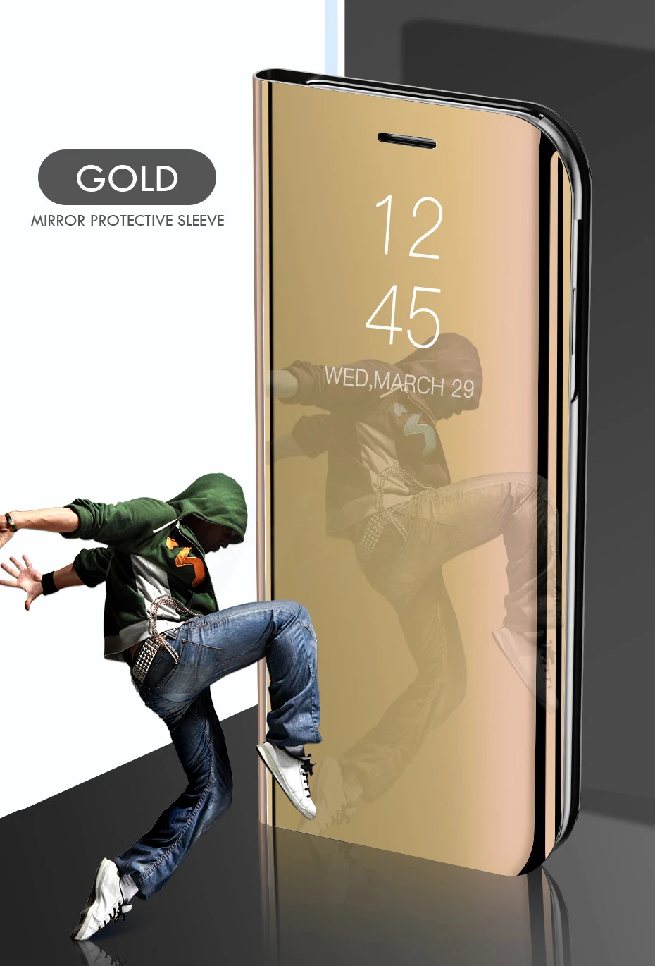 Auroras для vivo Y93 Lite чехол подставка держатель флип зеркало вид для vivo y93 lite противоударный vivo чехол