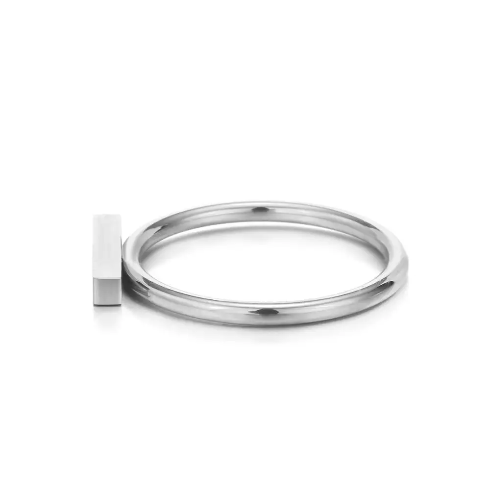 Нержавеющая сталь круглой формы кольцо на палец для женщин элегантный золотой