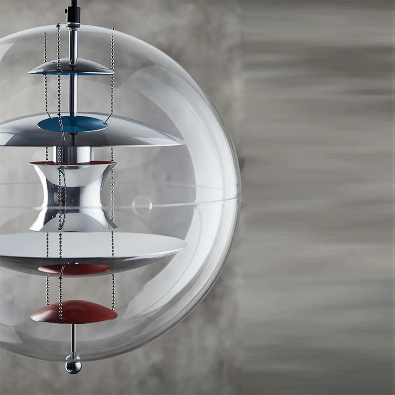 Дешево Скандинавские датские подвесные светильники, дизайнерский светильник с планетами, шарами из ПВХ для кухни, освещение для отеля, виллы, гост...