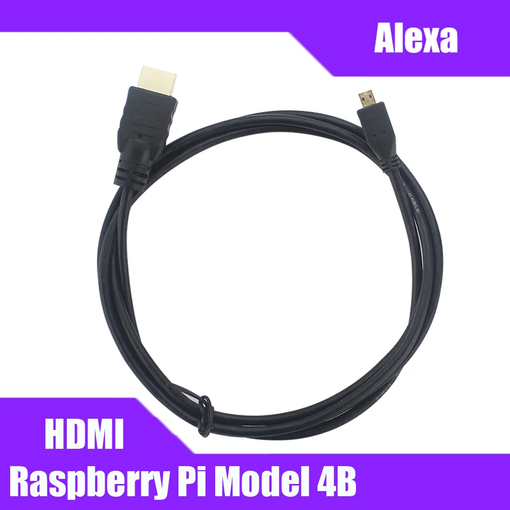 Raspberry Pi 4B Micro HDMI в видео кабель поддержка 4K адаптер Шнур для планшета HDTV Android