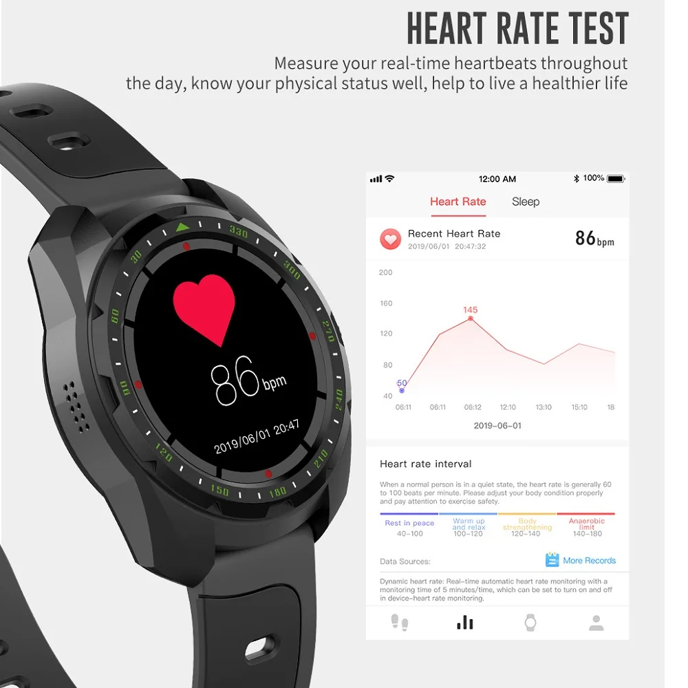 Умные часы SENBONO KW01 smart watch 1 0 дюймов HD Экран IP67 Водонепроницаемый Bluetooth 4 умные