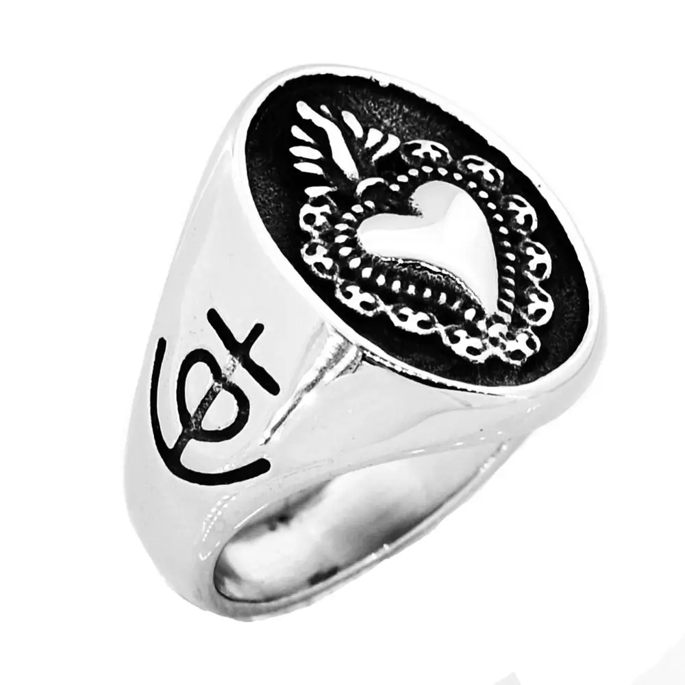 Fanssteel нержавеющая сталь ювелирные изделия пламя сердце кольцо FSR14W33|ring ring|jewelry