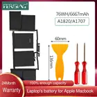 Аккумулятор FERISING A1820, 76 Втч, 6667 мАч, для ноутбука Apple MacBook Pro, 15 дюймов, A1707, сенсорная панель, Серия 2016, 2017